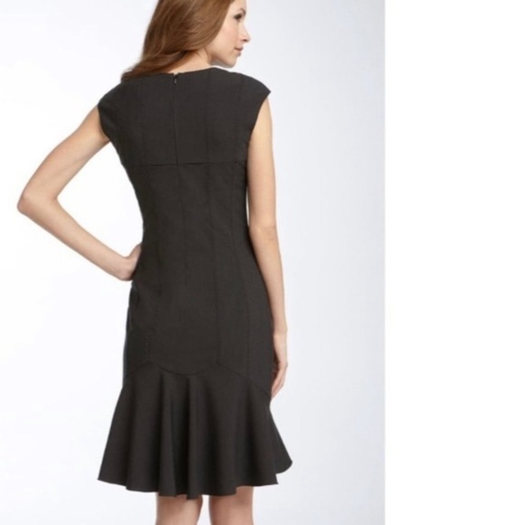 Rebecca Taylor Cap Sleeve Bow Ruffle Preppy Dress 8 - Picture 2 of 9